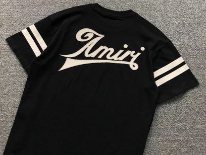 Camiseta AMIRI Script Logo Striped