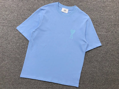 Camiseta AMI Paris Minimal Tonal Heart Logo
