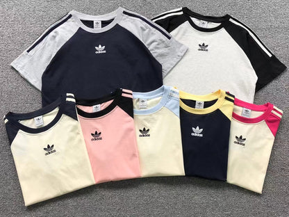 Camiseta Adidas Raglan Contrast Feminino