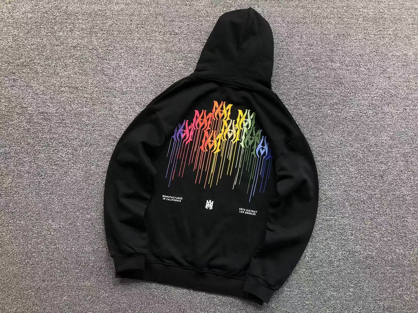 Moletom AMIRI Rainbow Drip Logo Hoodie