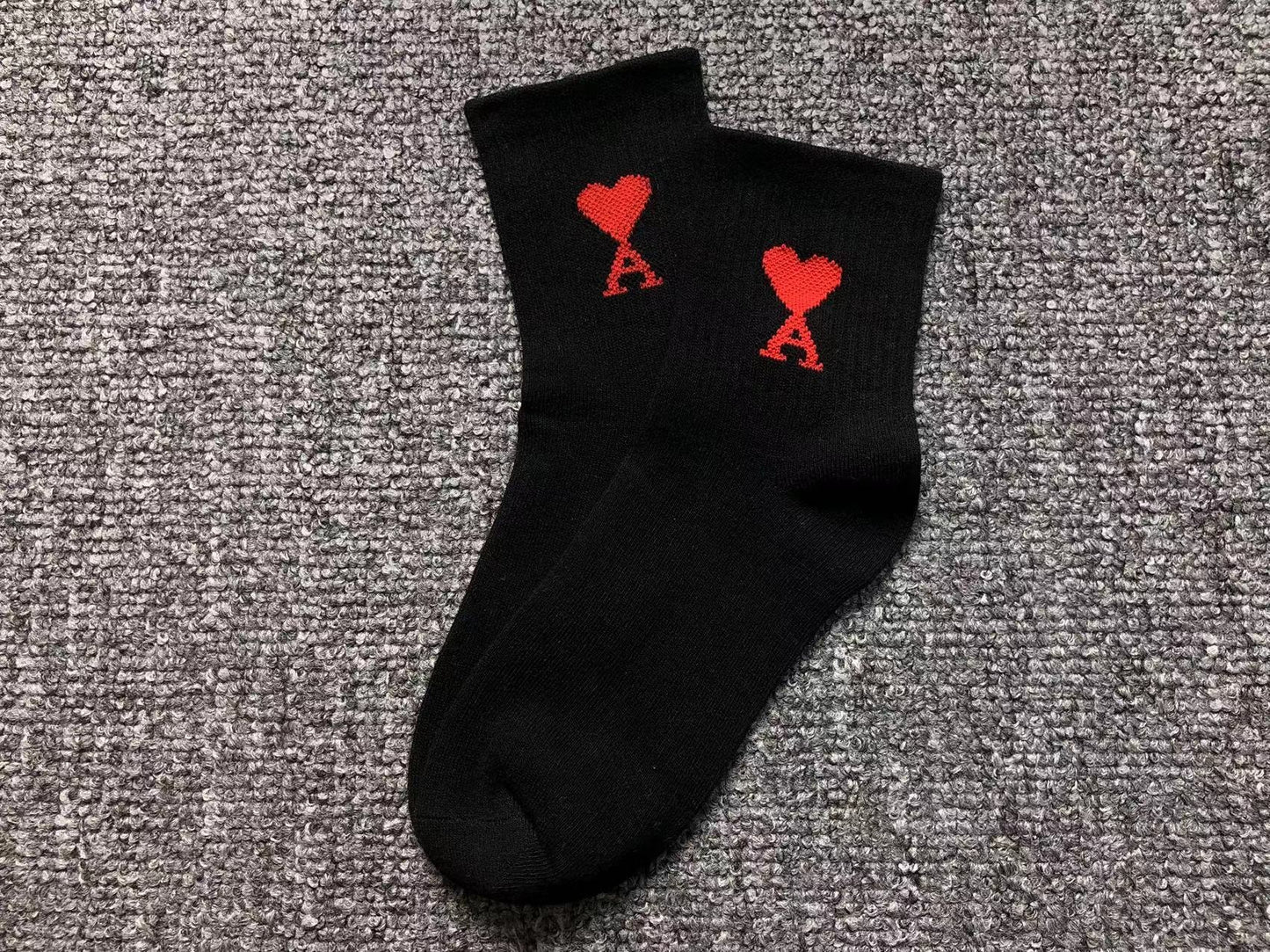 Meia AMI Paris Heart Logo
