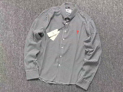 Camisa AMI Paris Gingham Mini Heart
