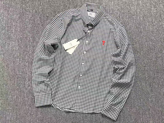 Camisa AMI Paris Gingham Mini Heart
