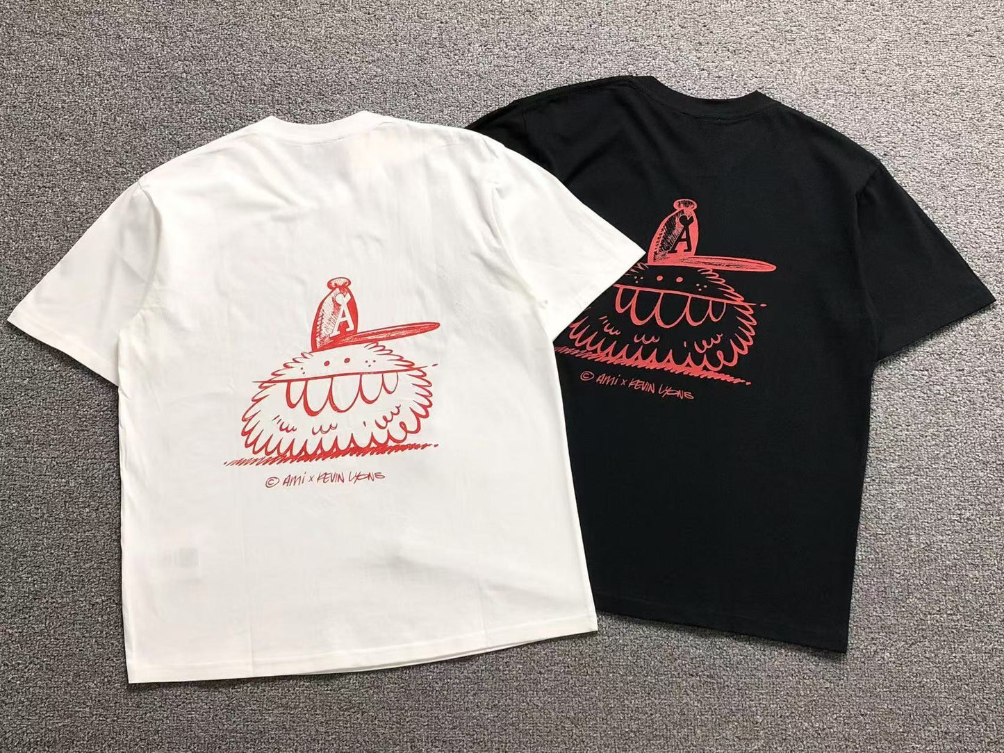 Camiseta AMI Paris Graphic Backprint Artist Edition