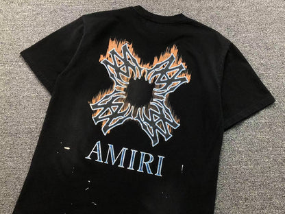 Camiseta AMIRI Tribal Flame Cross