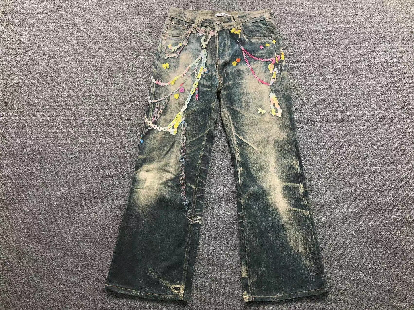Calça Acne Studios Candy Chain Denim