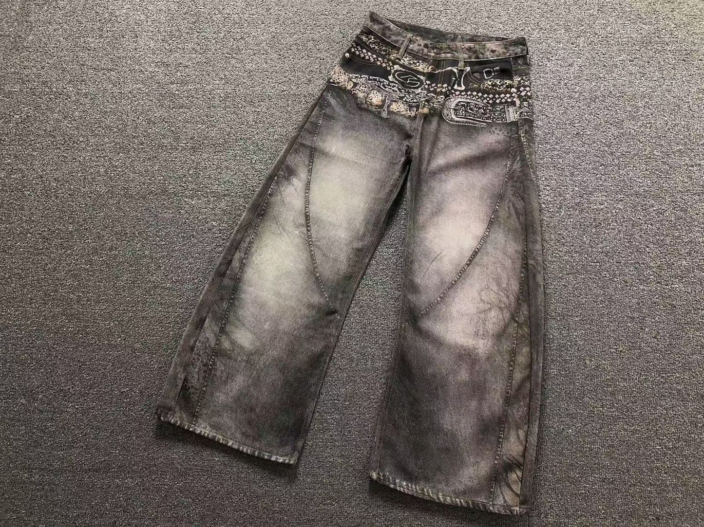 Calça Acne Studios Paisley Archive Denim