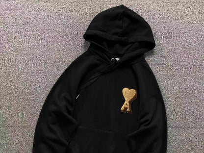 Moletom AMI Paris Ami de Cœur Hoodie Gold