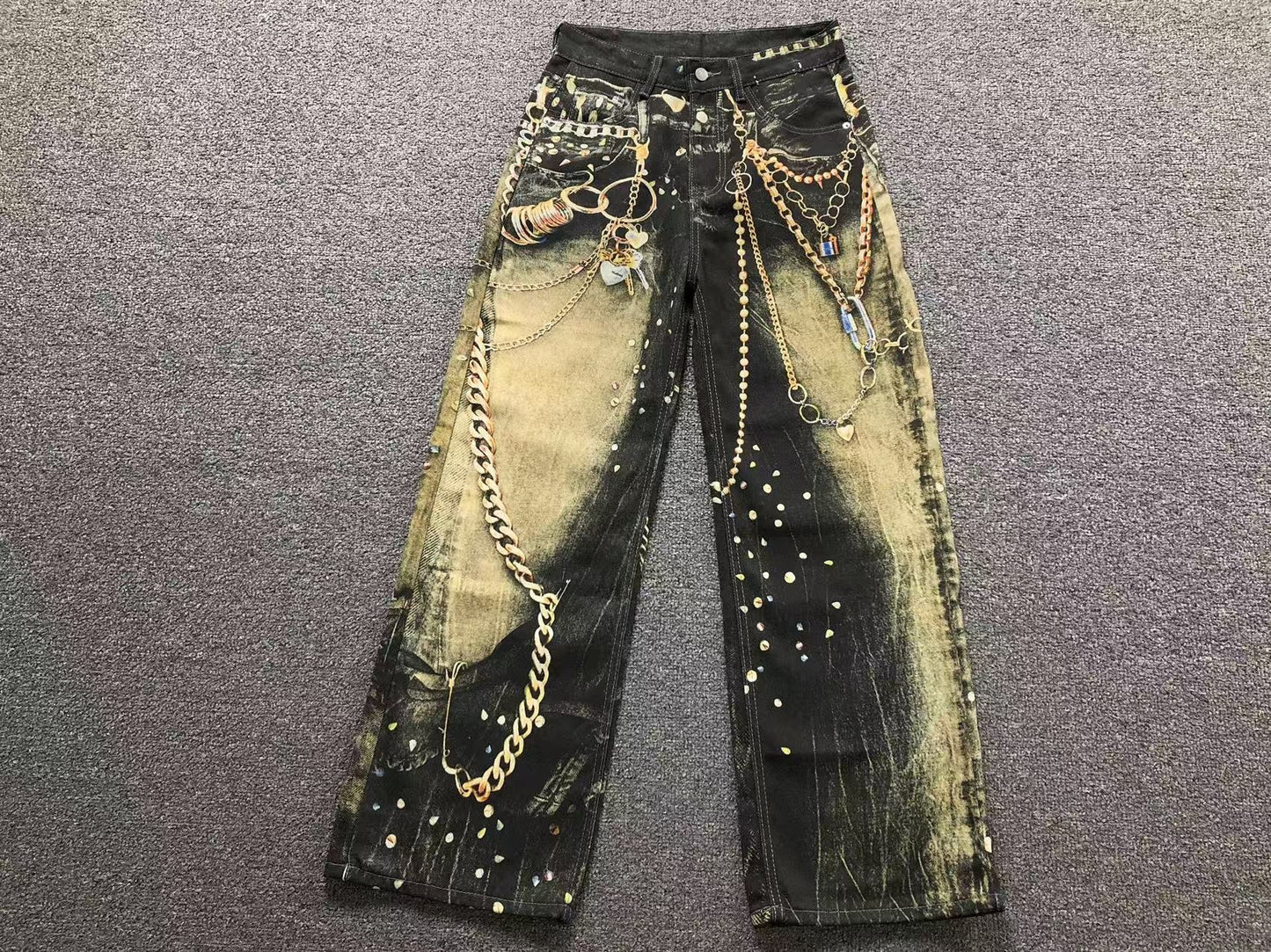 Calça Acne Studios Industrial Chain Jeans