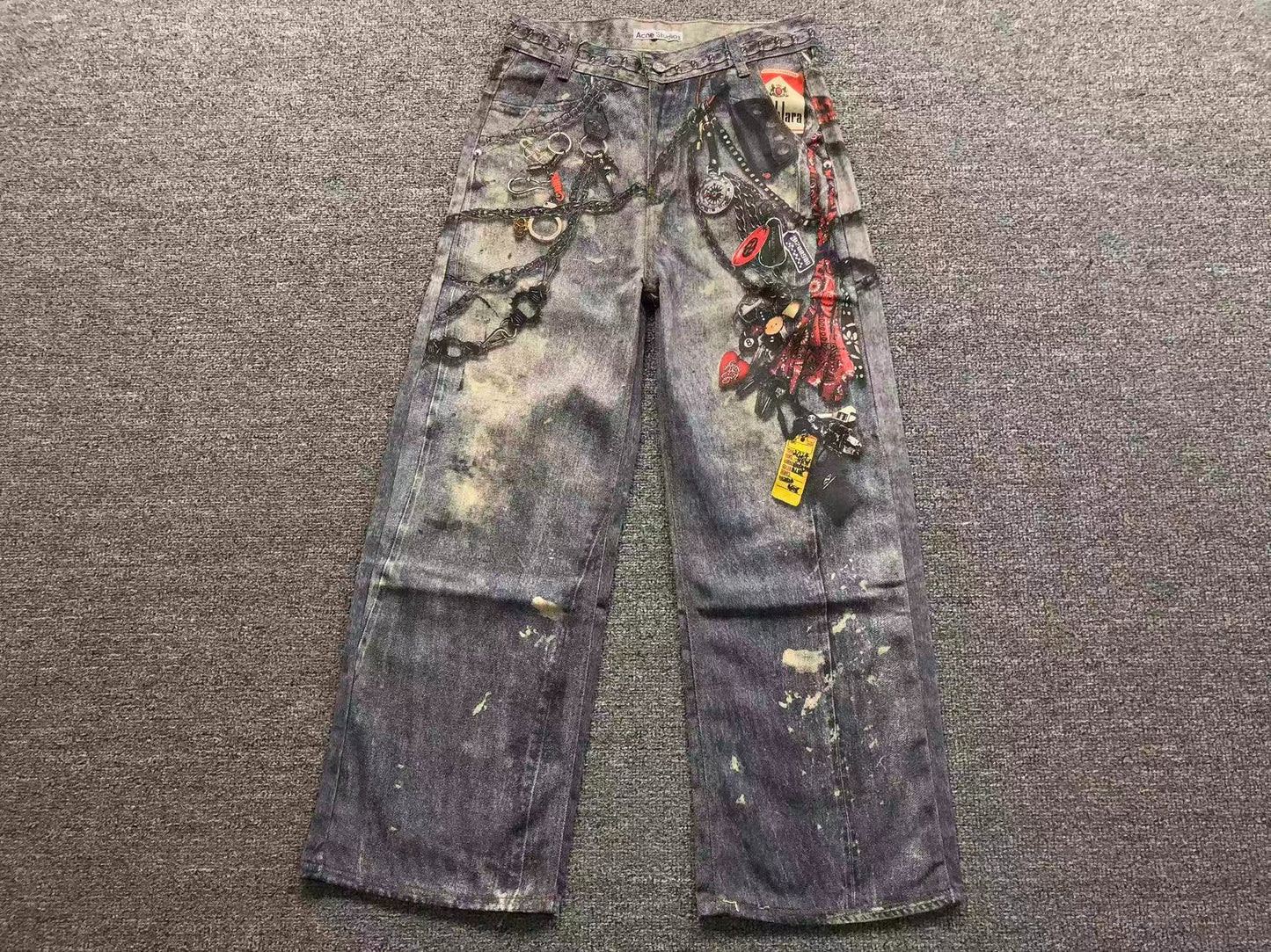 Calça Acne Studios Trashcore Accessory Jeans