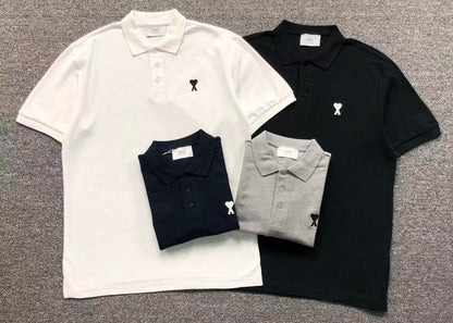 Camiseta Polo AMI Paris Essential Mini Logo
