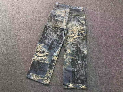 Calça Acne Studios Underground Script Denim