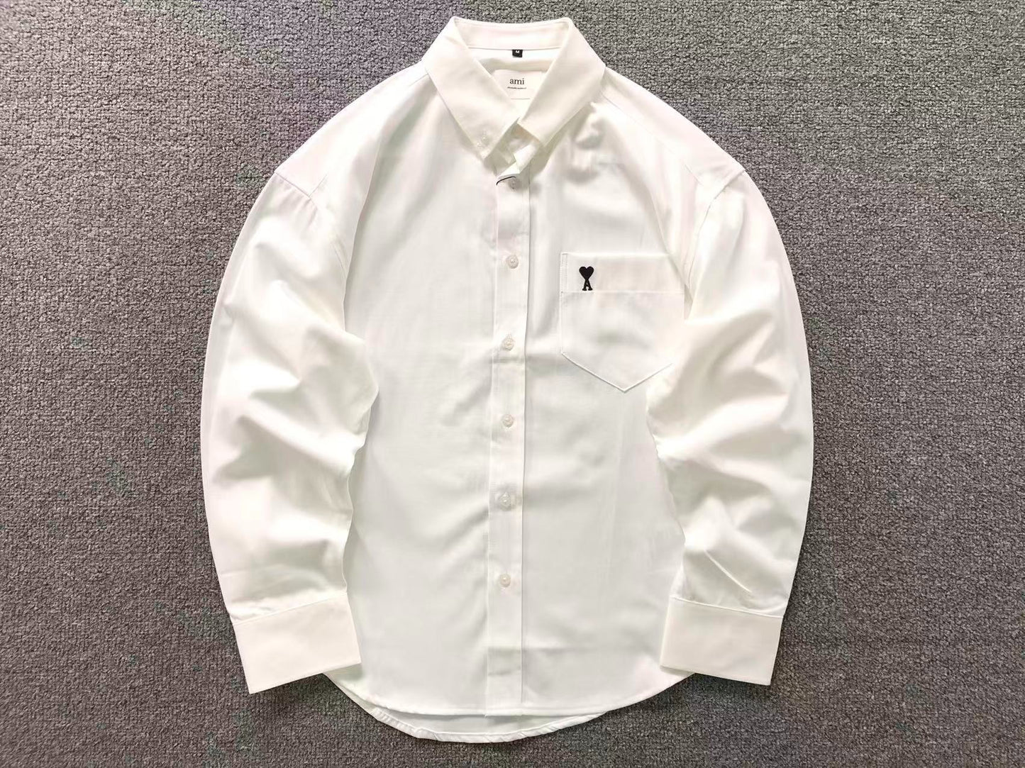 Camisa AMI Paris Classic Heart Oxford