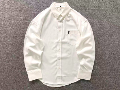 Camisa AMI Paris Classic Heart Oxford