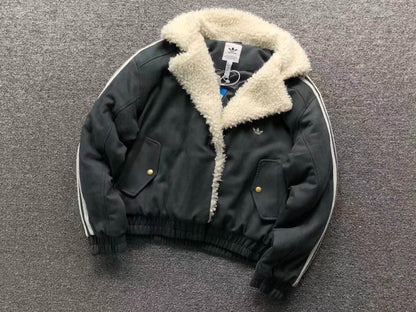 Jaqueta Adidas Feminina Sherpa Suede Winter Jacket