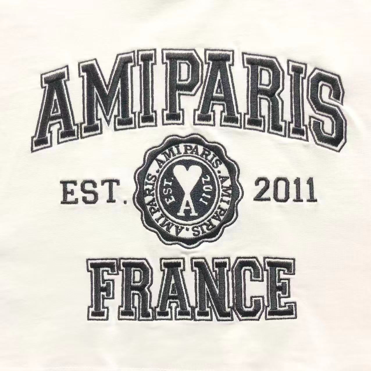 Camiseta AMI Paris Varsity Logo College feminino
