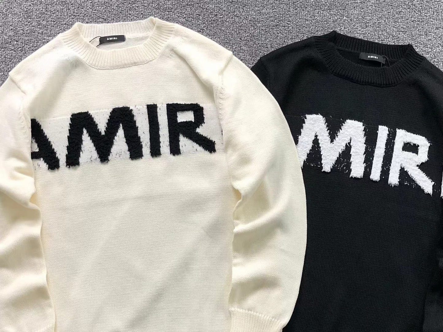 Suéter AMIRI Brush Logo Distressed