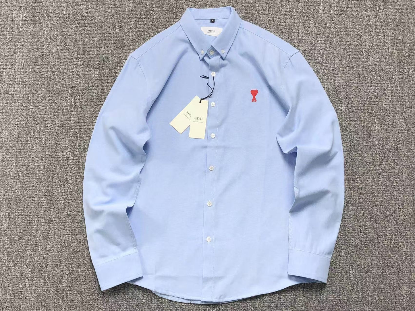 Camisa AMI Paris Mini Heart Contrast