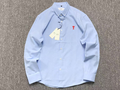 Camisa AMI Paris Mini Heart Contrast