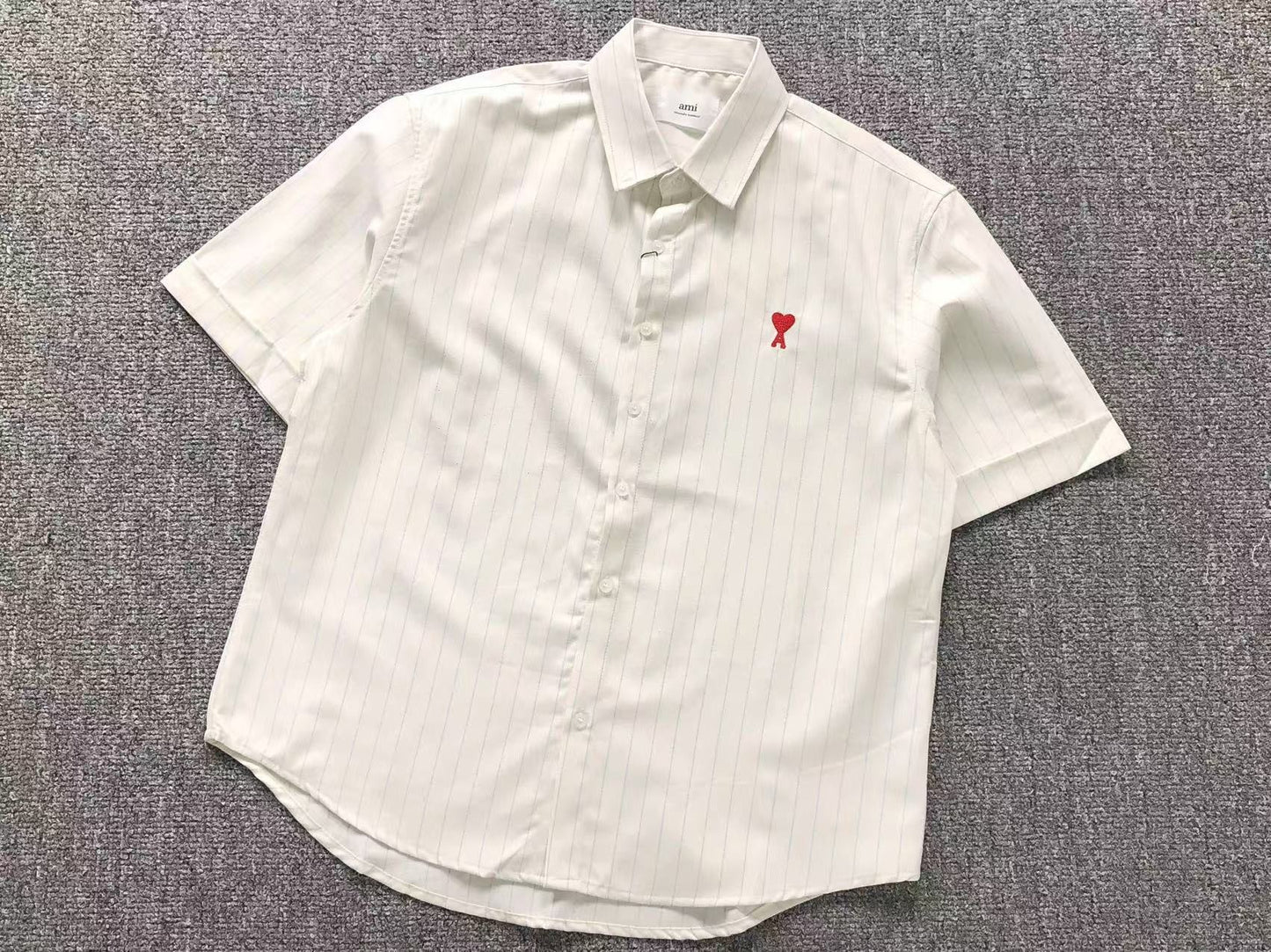 Camisa AMI Paris Classic Stripe SS