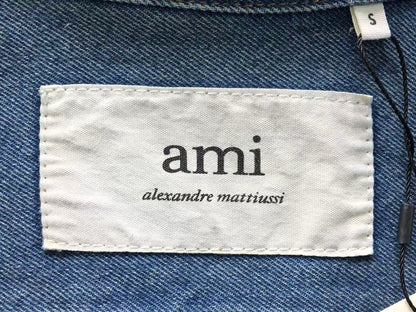 Camisa AMI Paris Washed Denim Heart Feminino