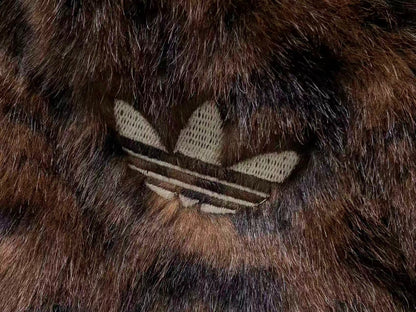 Jaqueta Adidas Leopard Faux Fur Jacket