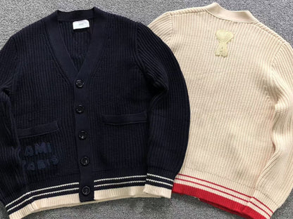 Suéter Cardigan AMI Paris Knit Textured