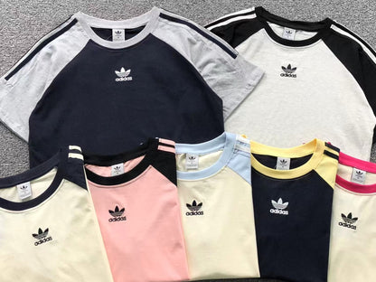 Camiseta Adidas Raglan Contrast Feminino