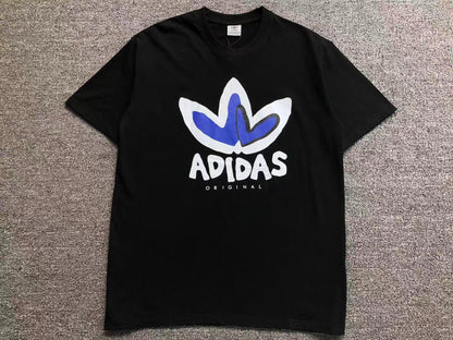 Camiseta Adidas Trefoil Blur Logo Off White