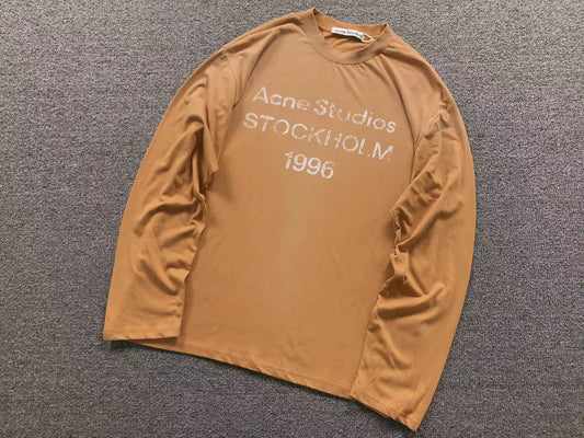 Camsieta Acne Studios Stockholm 1996 Rib Long Sleeve