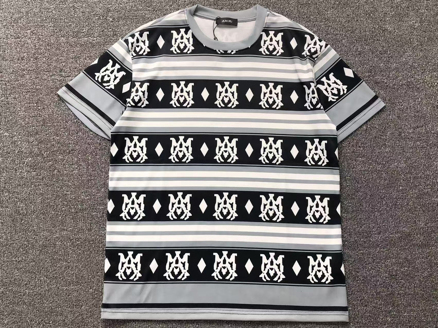 Camiseta AMIRI Monogram Stripe Pattern