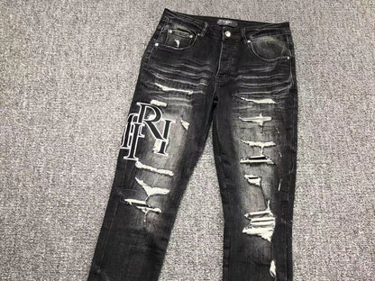 Calça Jeans AMIRI Distressed Black