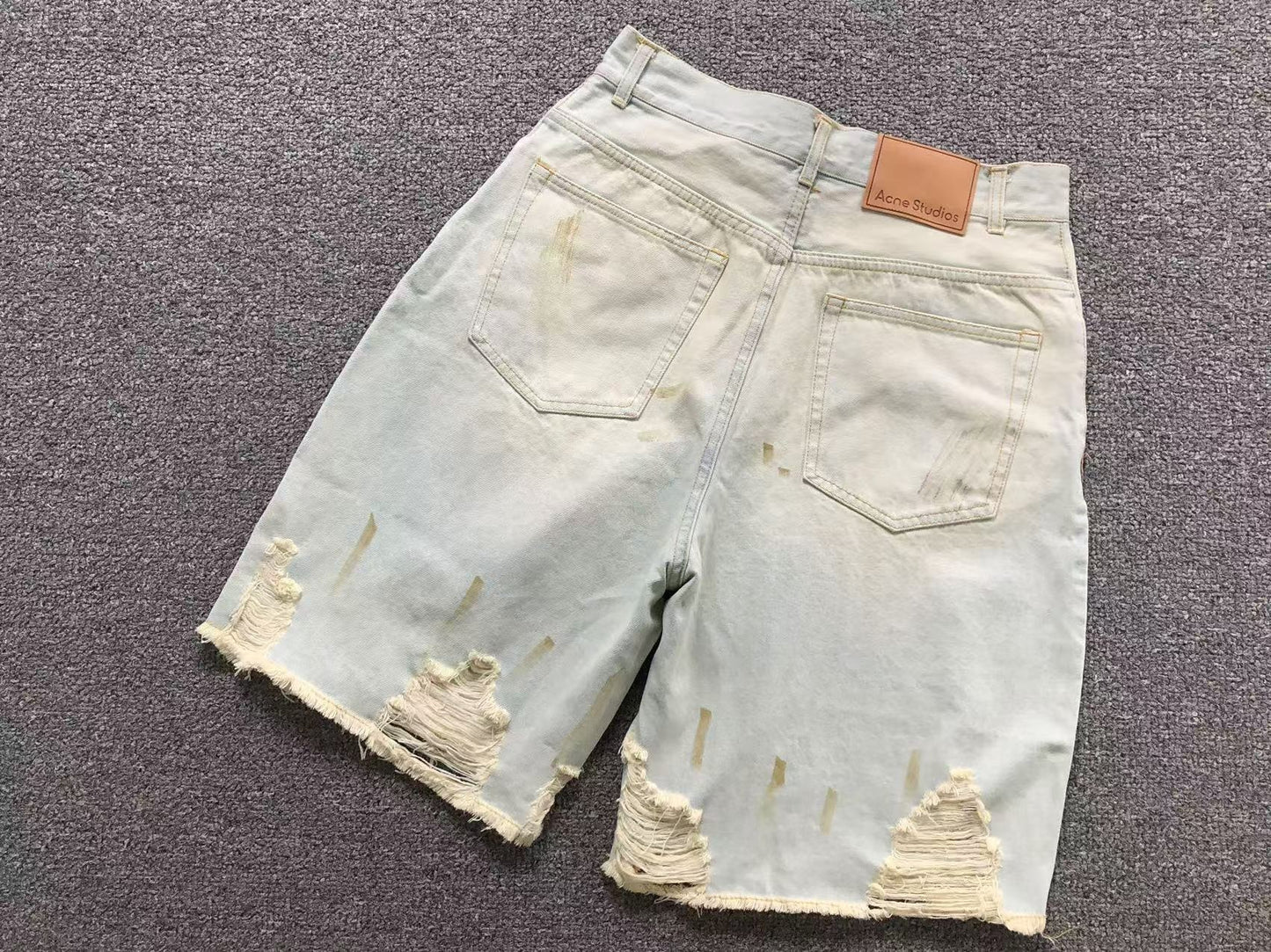 Shorts Acne Studios Jeans Vintage Ripped Denim