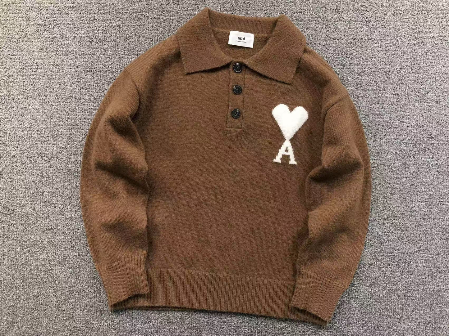 Suéter AMI Paris Polo Knit Essential