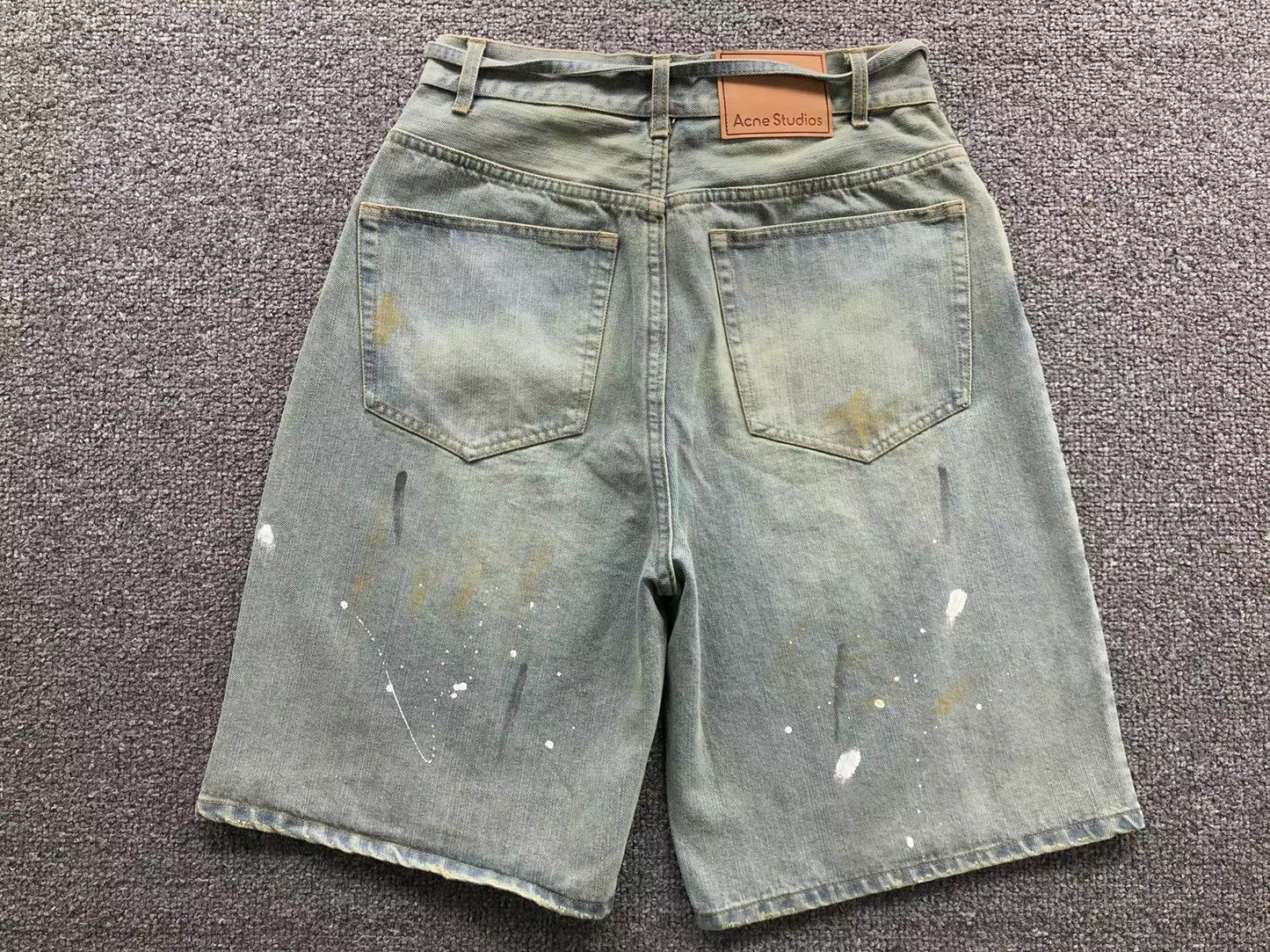 Short Acne Studios Workwear Ink Splatter