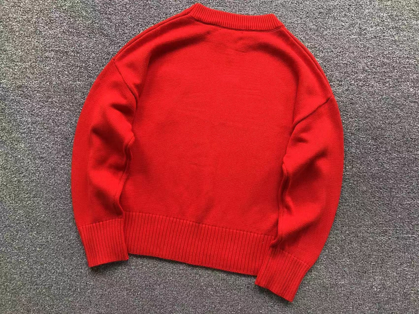 Suéter AMI Paris Heart Logo Vermelho