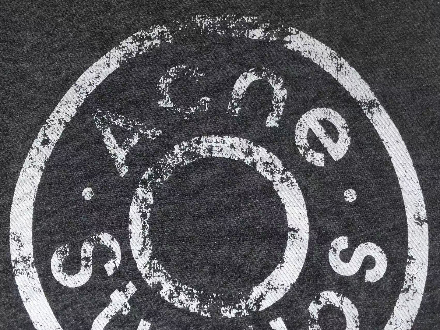 Camiseta manga longa Acne Studios Distressed Circle Logo