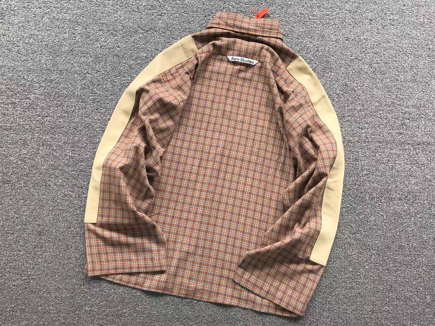 Camisa Acne Studios Plaid Panel Design
