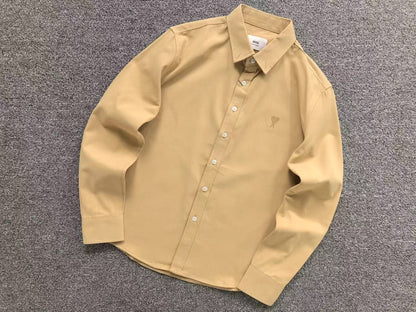 Camisa AMI Paris Classic Heart Manga Longa