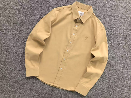 Camisa AMI Paris Classic Heart Manga Longa