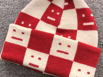 Touca Acne Studios Checkered Knit