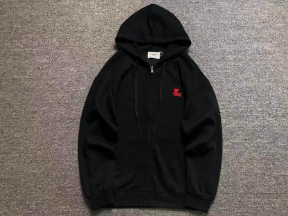 Moletom AMI Paris com Zíper Logo Coração Paris