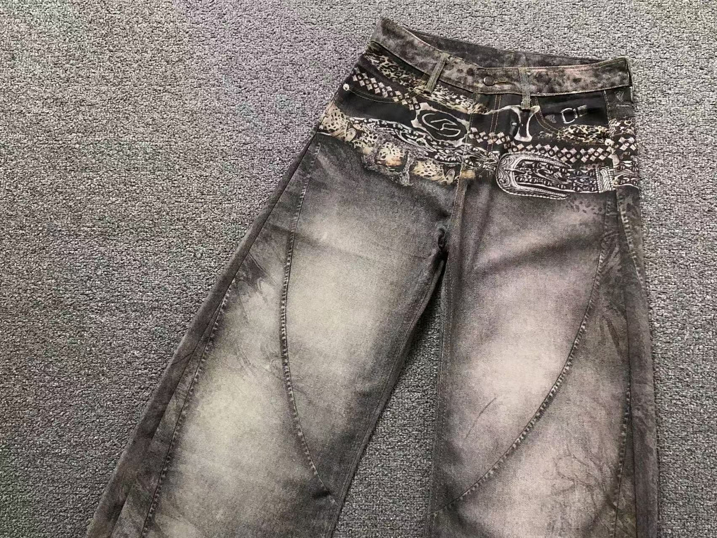 Calça Acne Studios Paisley Archive Denim