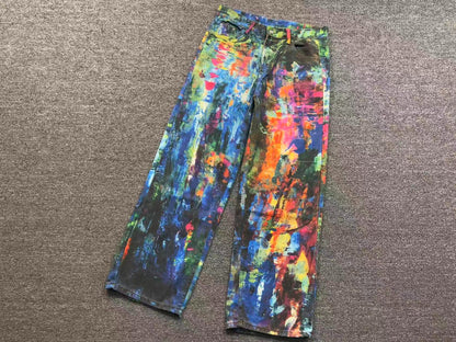 Calça Acne Studios Abstract Paint Denim