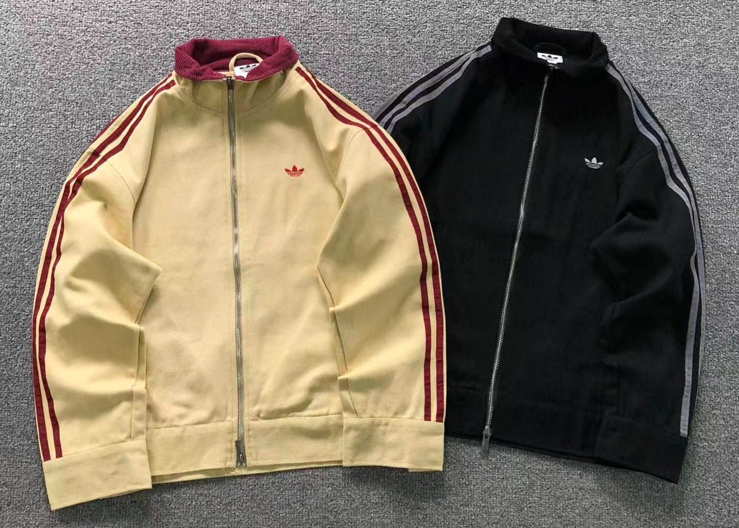 Jaqueta Adidas Y2K Burgundy Stripe