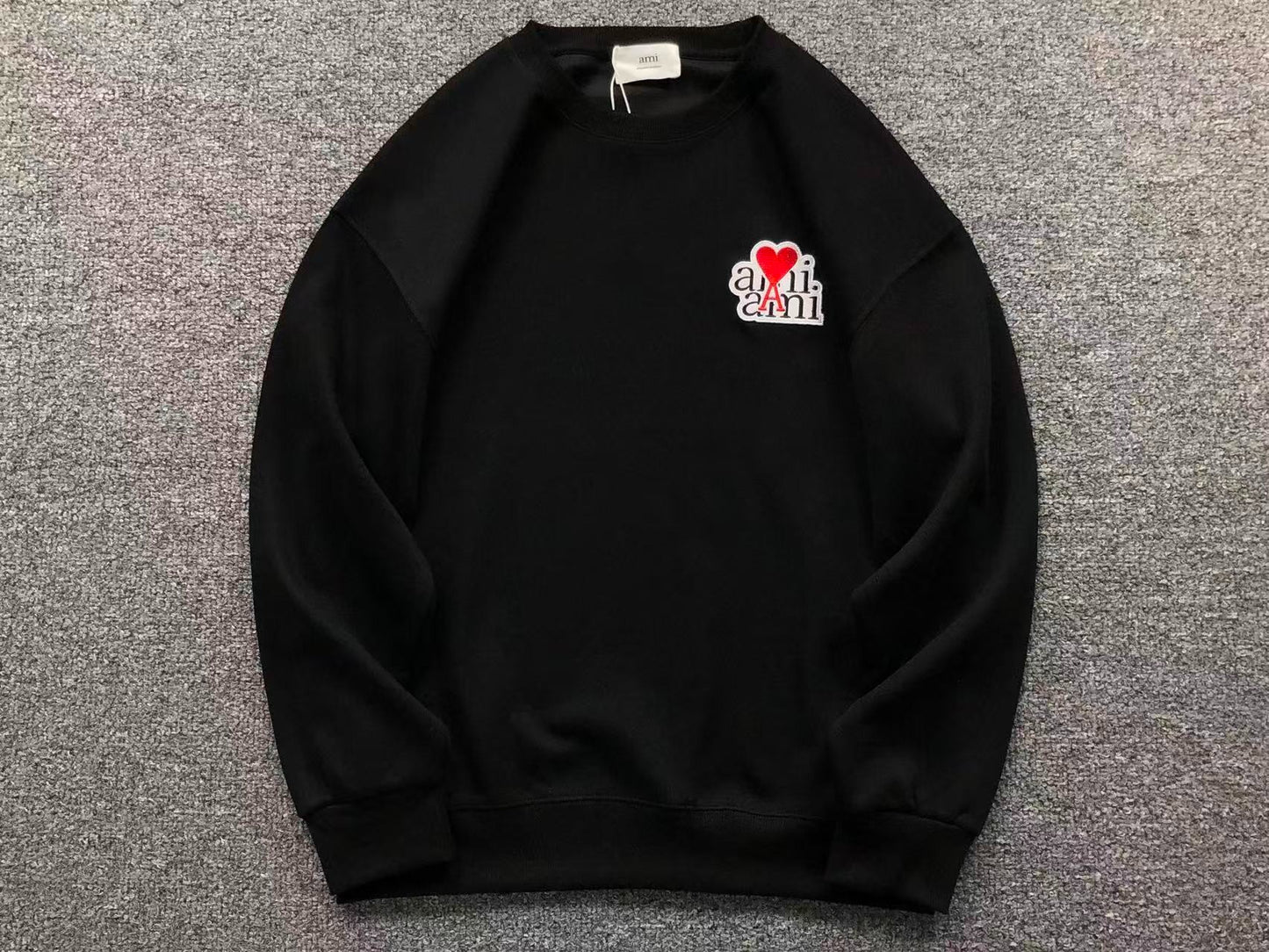 Moletom AMI Paris Ami de Cœur Script Logo Crewneck