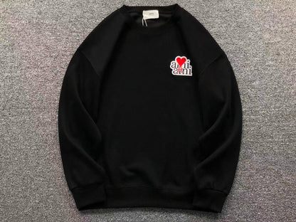 Moletom AMI Paris Ami de Cœur Script Logo Crewneck