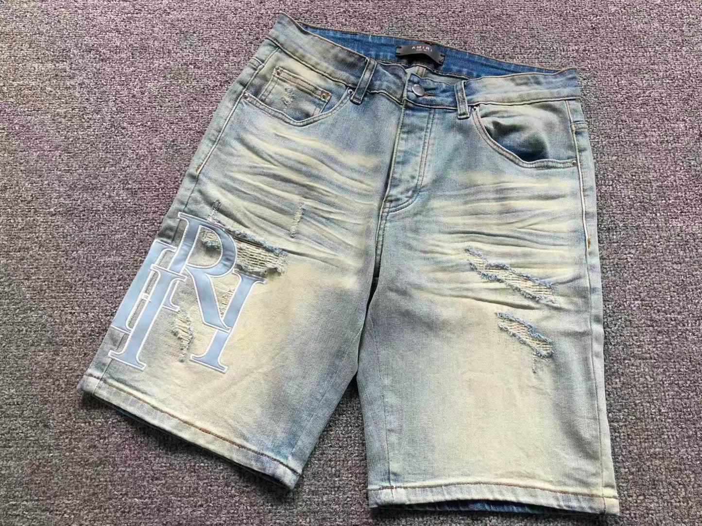 Bermuda Jeans AMIRI Ice Fade Distressed