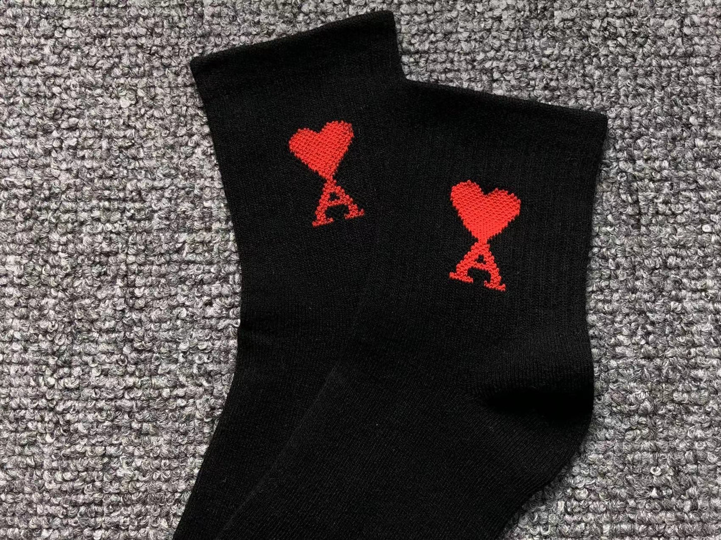 Meia AMI Paris Heart Logo
