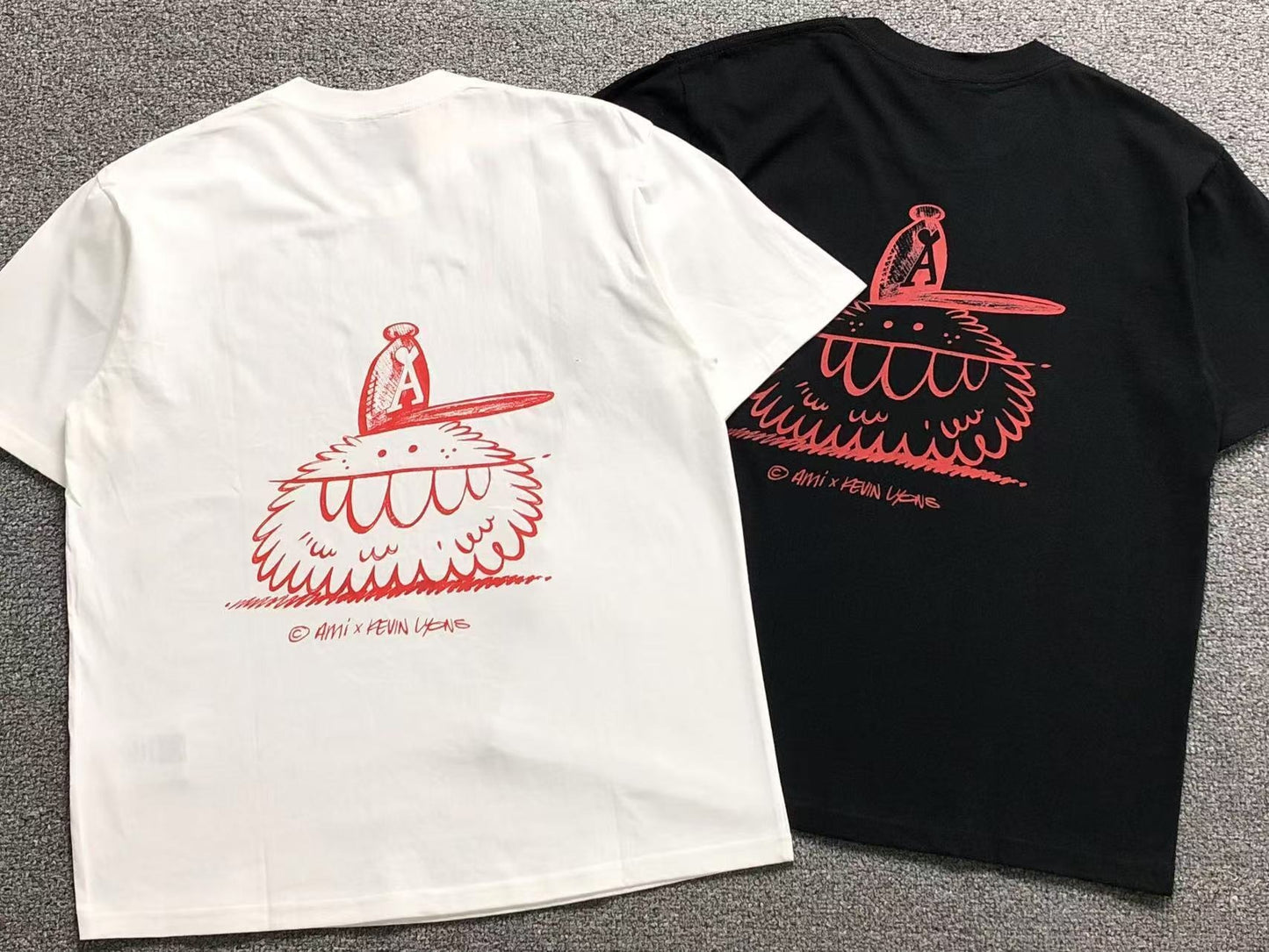 Camiseta AMI Paris Graphic Backprint Artist Edition